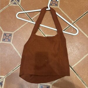 Brown Women's Halter Top